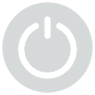 Activate or start button icon in gray. 